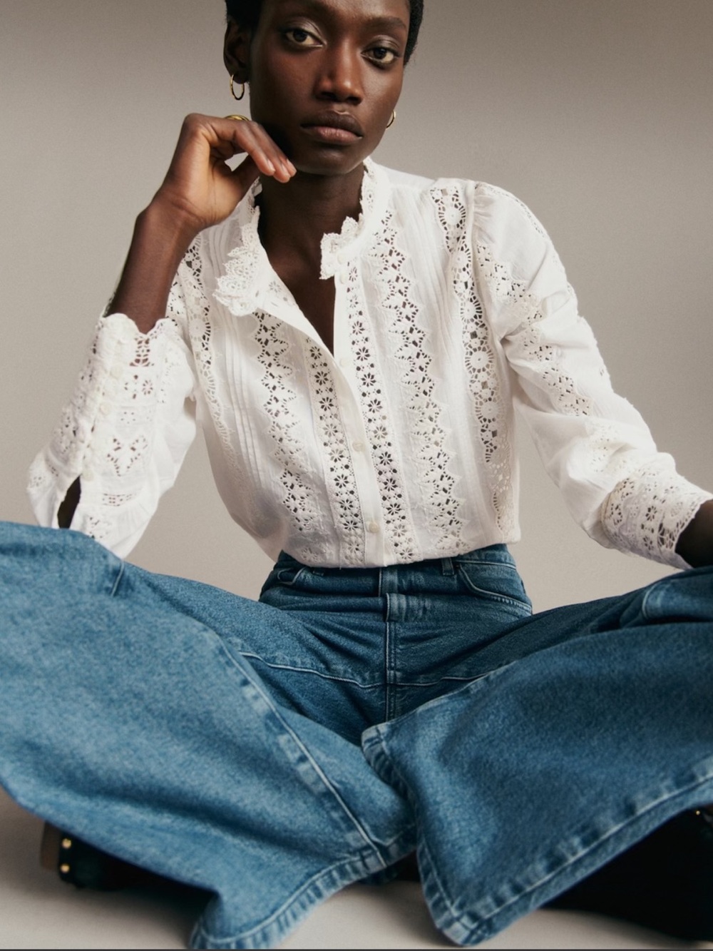 Sezane | Top | RYM Shirt Ecru - Picture 10 of 11